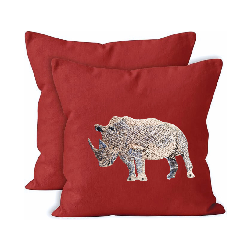 Cushion Covers- Rhino Embroidery-3