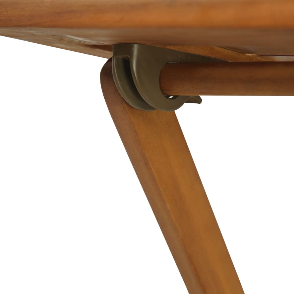 vidaXL Patio Bistro Set 3 Piece Folding Table and Chairs Solid Acacia Wood-1