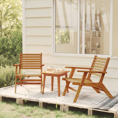 NNEVL Garden Chairs 2 pcs Solid Wood Acacia-0