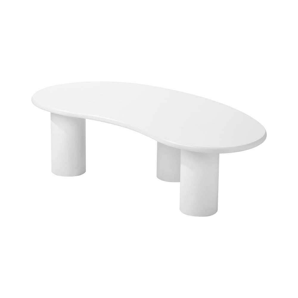 NNEED Coffee Table Side Tables Living Room Irregular White-2