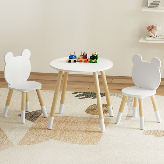 Keezi 3 Piece Kids Table and Chairs Set Activity Playing Study Children Desk-0