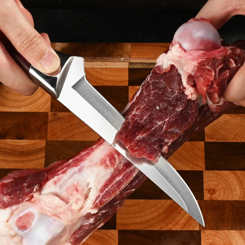 Kitchen Boning Knife – Stainless Steel Meat Cleaver & Paring Knife-3