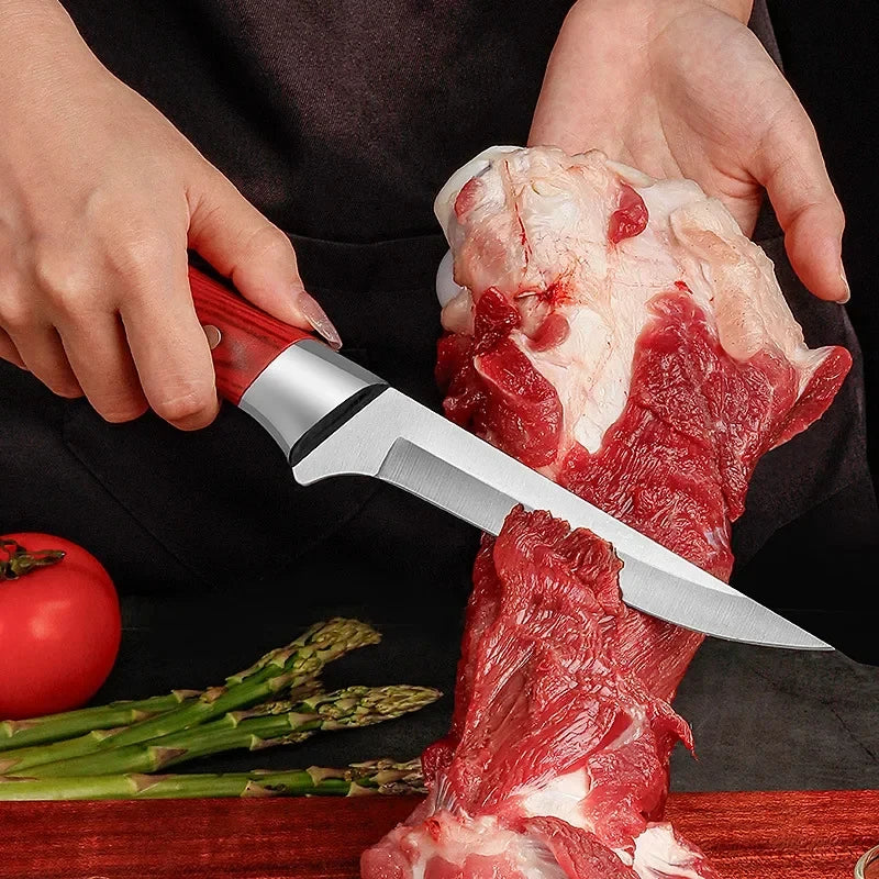 Kitchen Boning Knife – Stainless Steel Meat Cleaver & Paring Knife-2