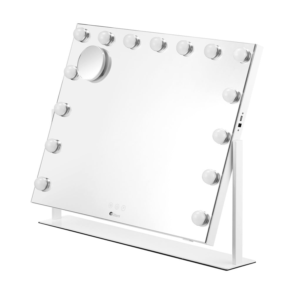 NNEED Makeup Mirrors LED Bluetooth Rotatable 58x46cm-3