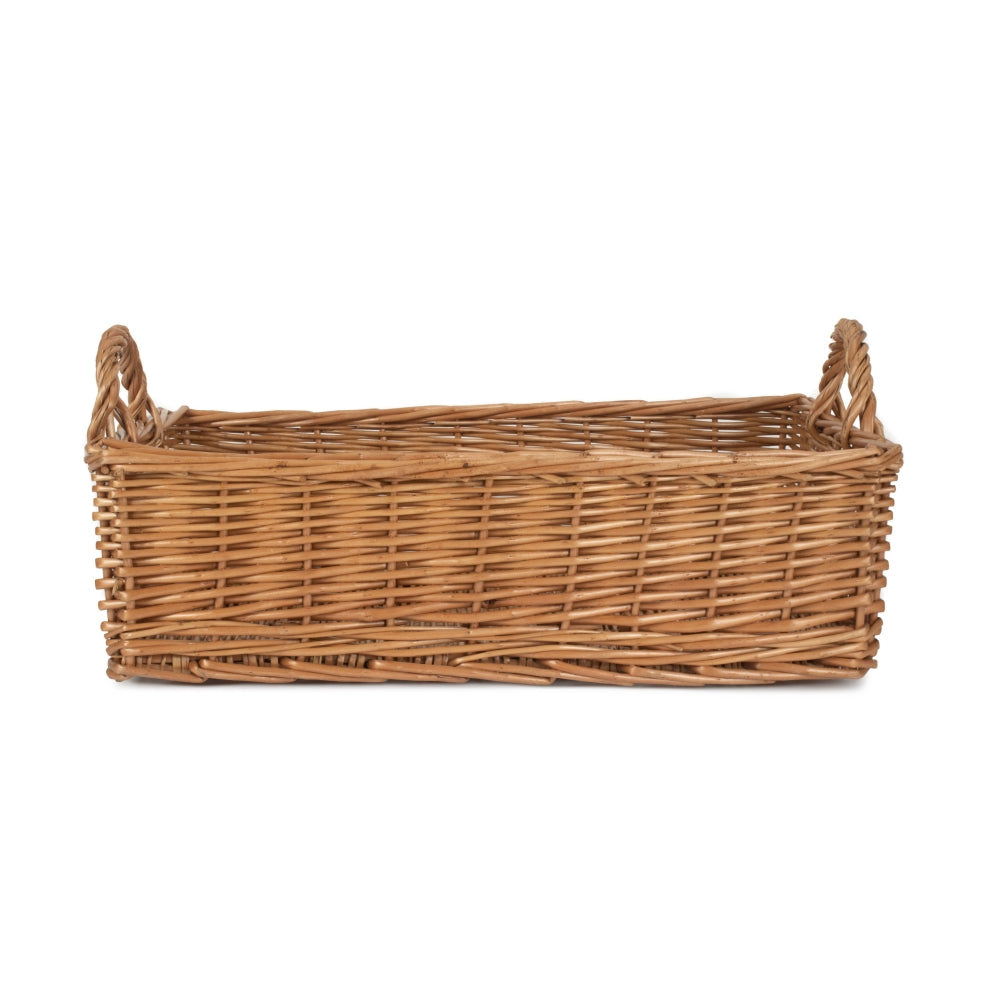 Large Rectangular Bread Display Wicker Tray-1
