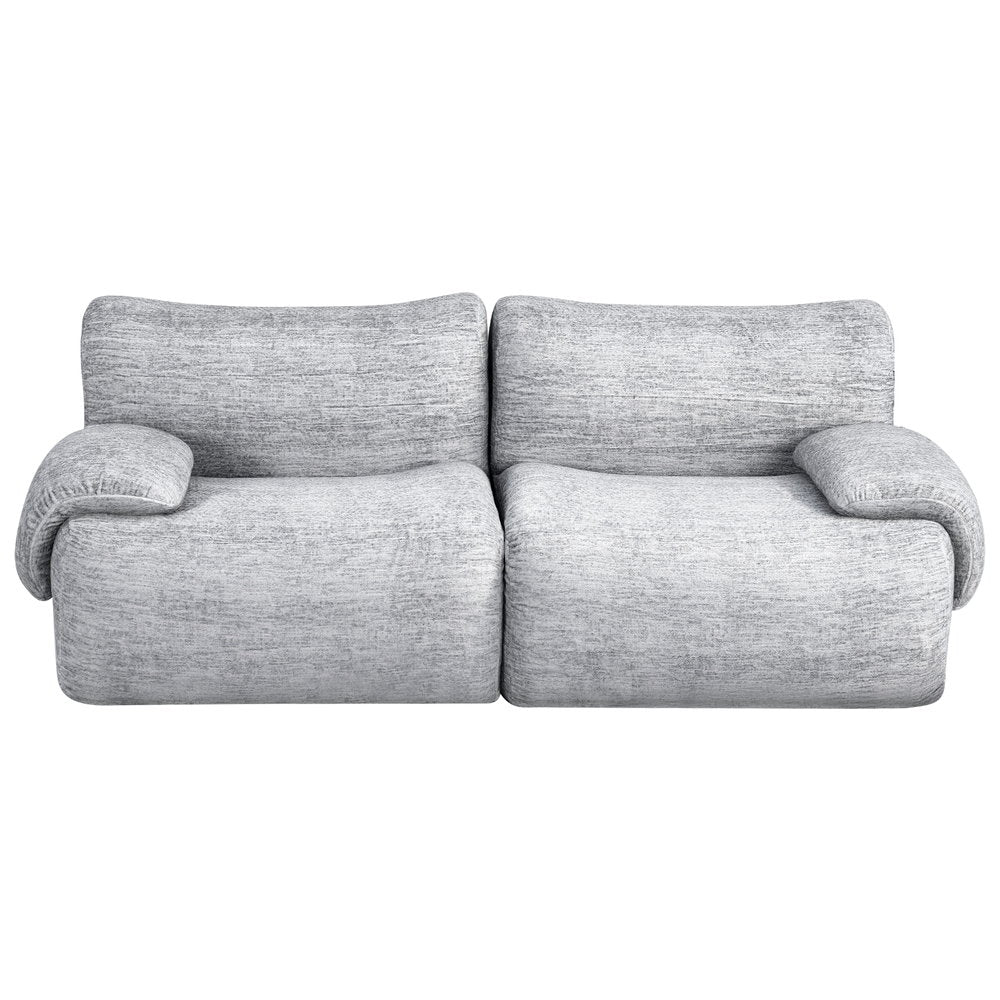 Artiss 2 Seater Sofa Modular Sectional Sofas Couch Bed No Assembly Living Room Grey-1