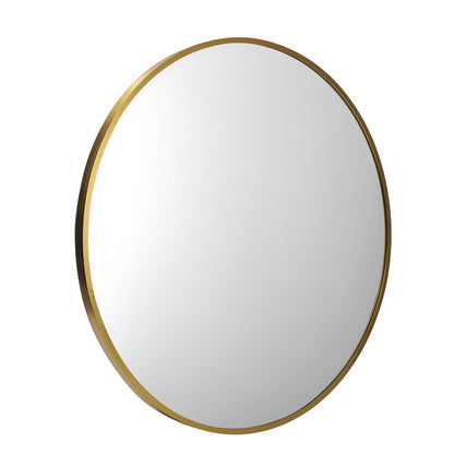 NNEED Wall Mirrors Round Gold 80cm-0
