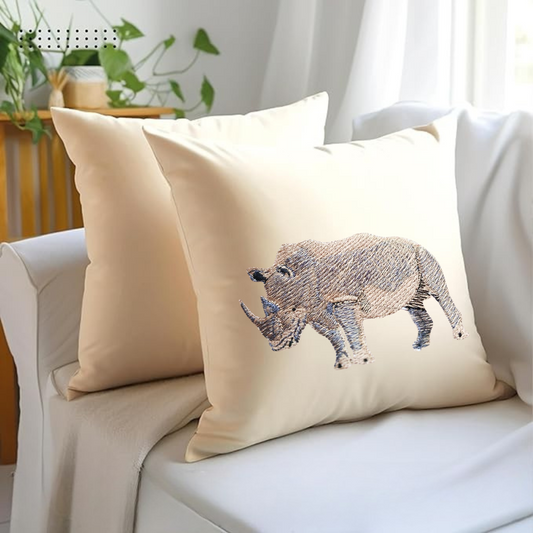 Cushion Covers- Rhino Embroidery-0