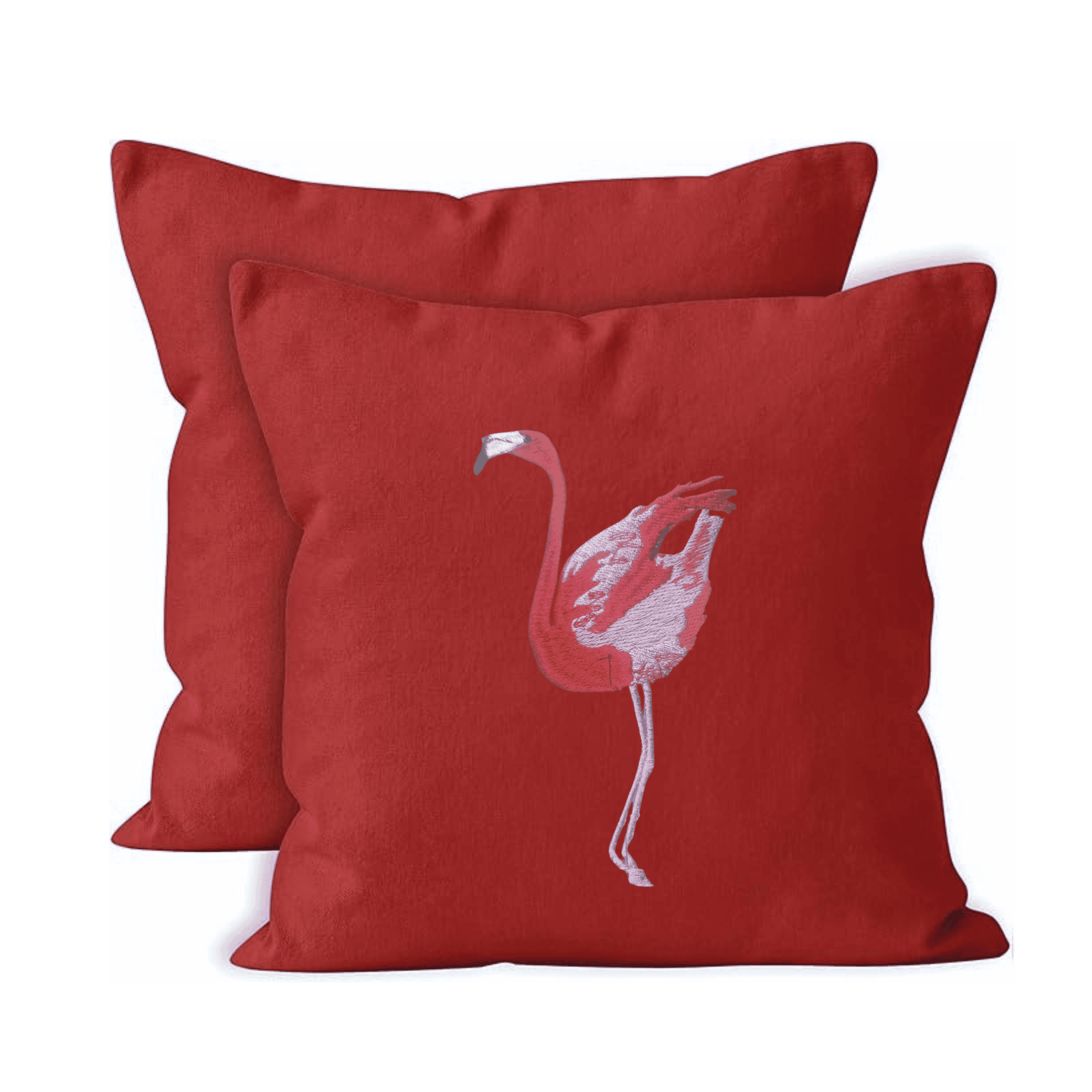 Cushion Covers- Flamingo Embroidery-2