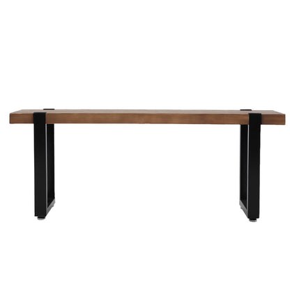 NNEIDS Levede 2x Dining Bench Chairs Wooden 115cm-0