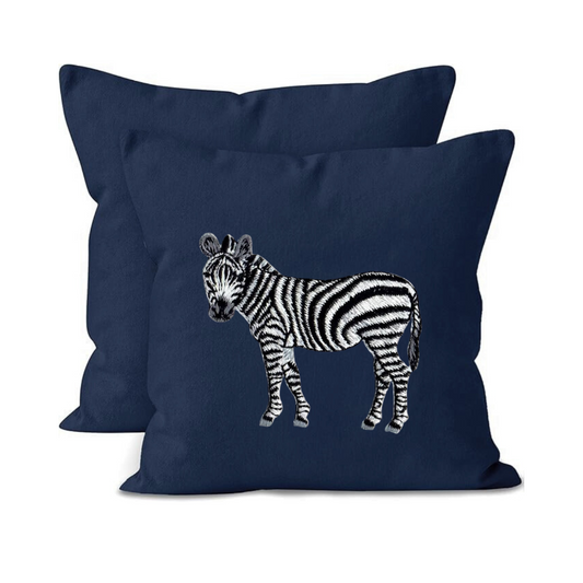 Cushion Covers- Zebra Embroidery-0